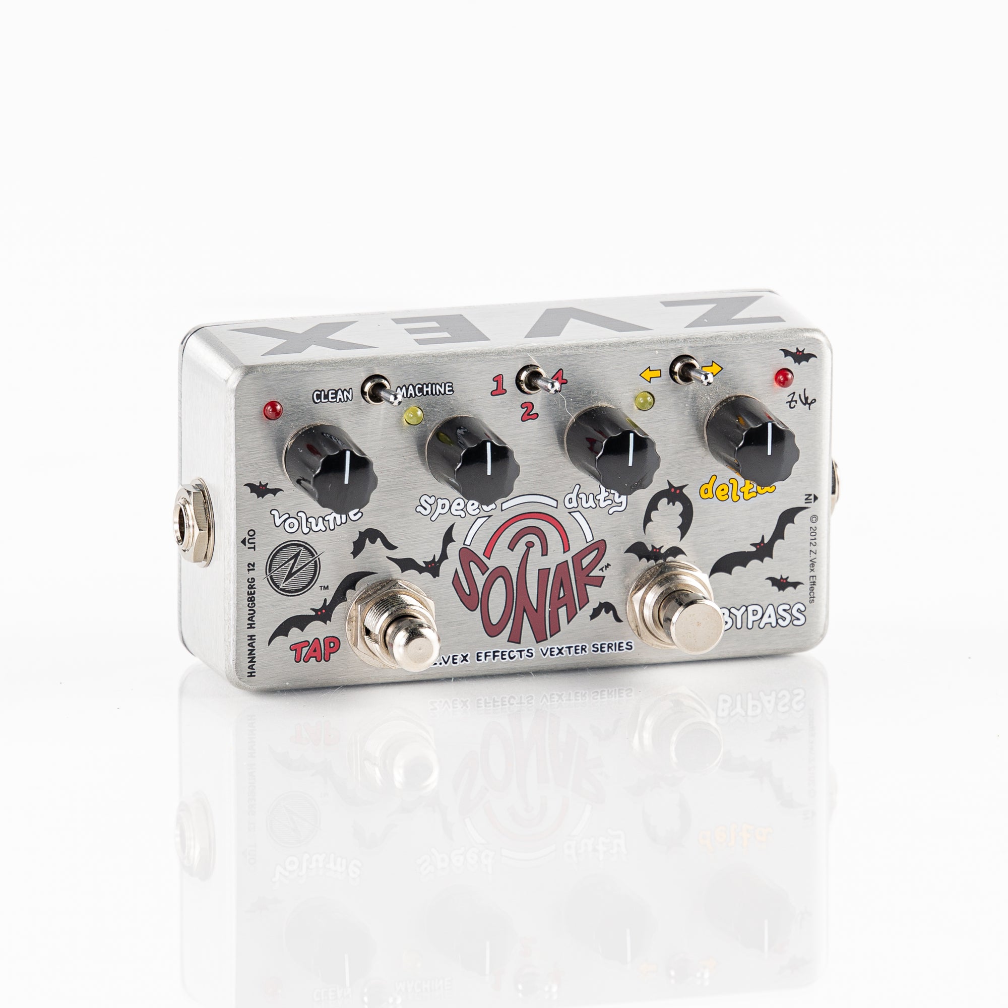 tap tempo tremolo pedal USED ZVEX Sonar Tremolo w/Tap Tempo Guitar Pedal