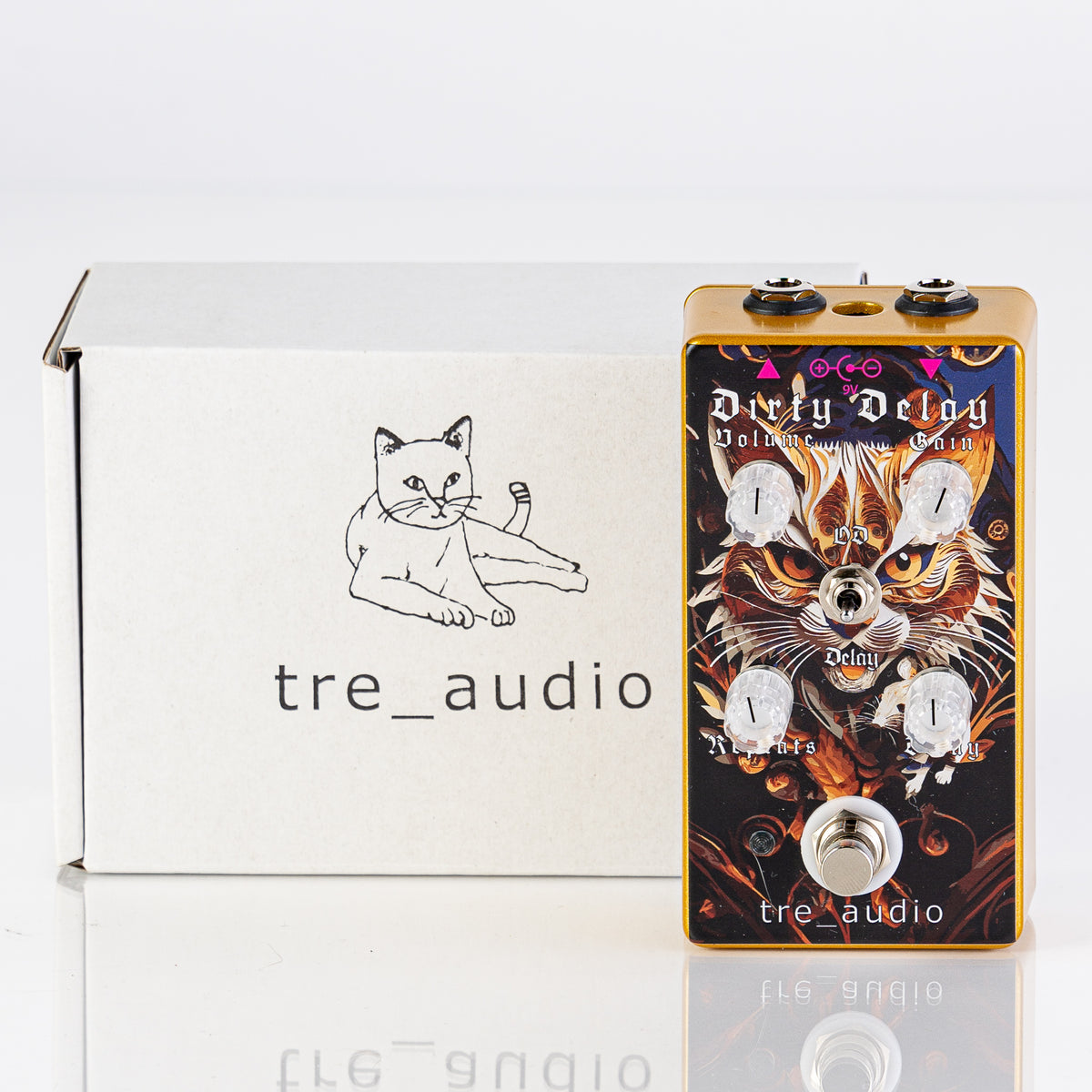 USED tre_audio Dirty Delay Distortion/Delay Guitar Pedal