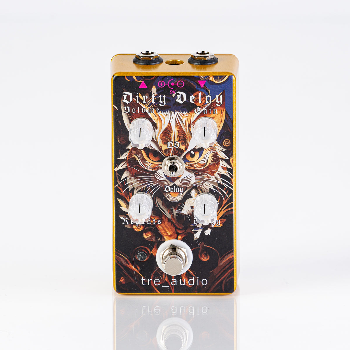 USED tre_audio Dirty Delay Distortion/Delay Guitar Pedal