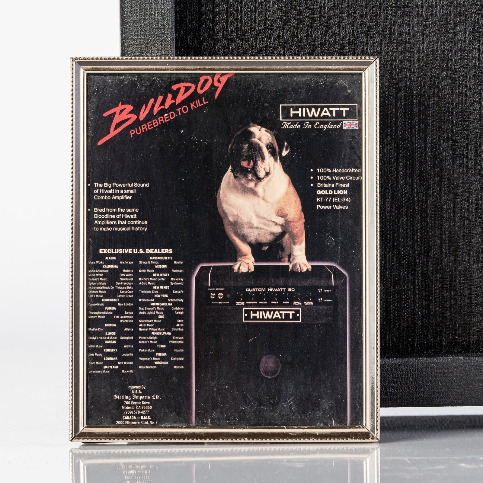 Used HiWatt SA112 Bulldog 50 Watt 1x12 Combo Amp- 1980