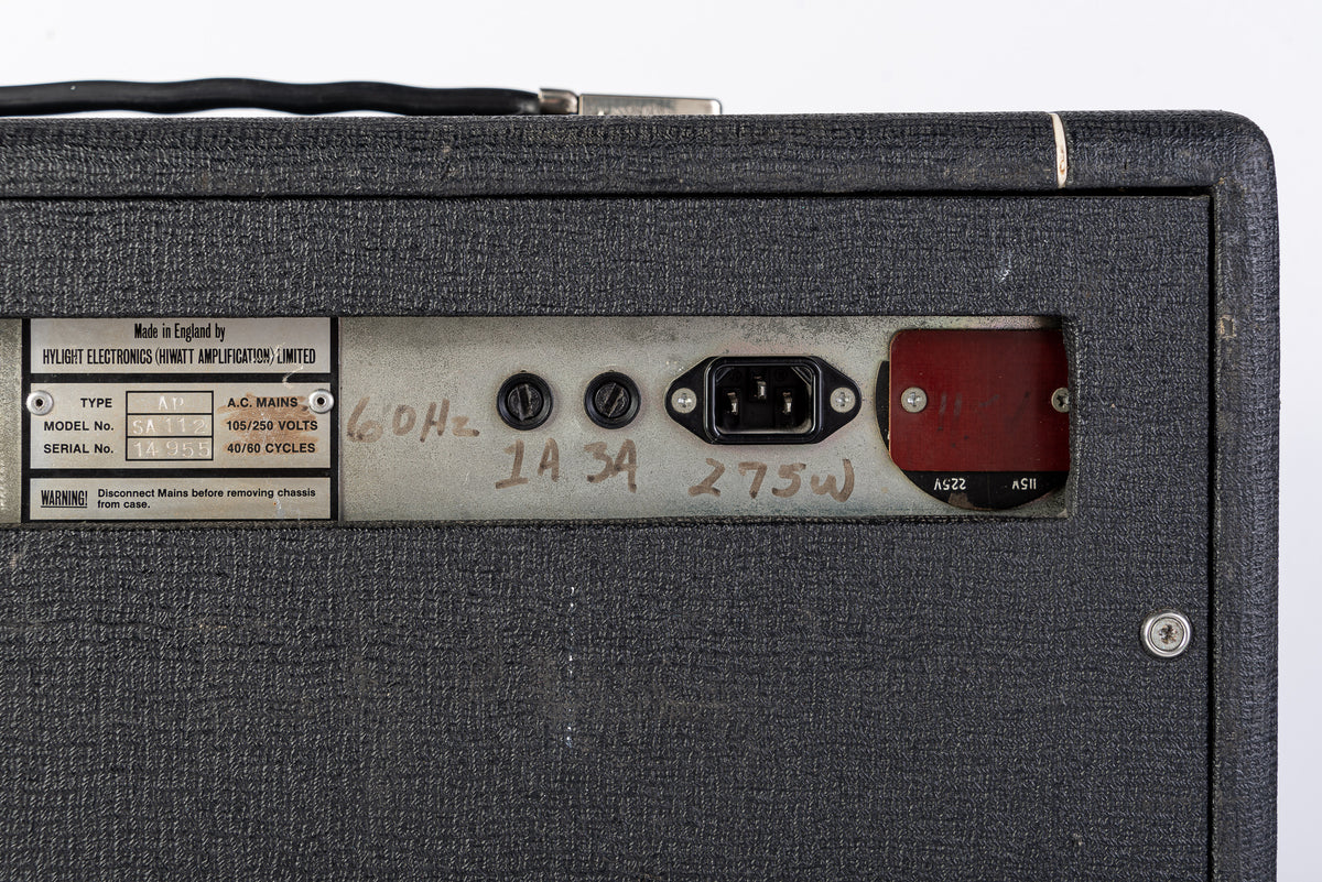 Used HiWatt SA112 Bulldog 50 Watt 1x12 Combo Amp- 1980