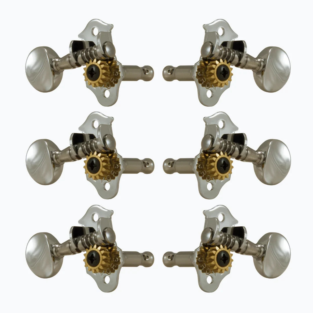 Allparts TK-7908-001 Grover 3x3 Sta-Tite Tuner Set - Nickel