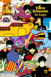 Beatles - Yellow Sub Collage - 24x36 Poster