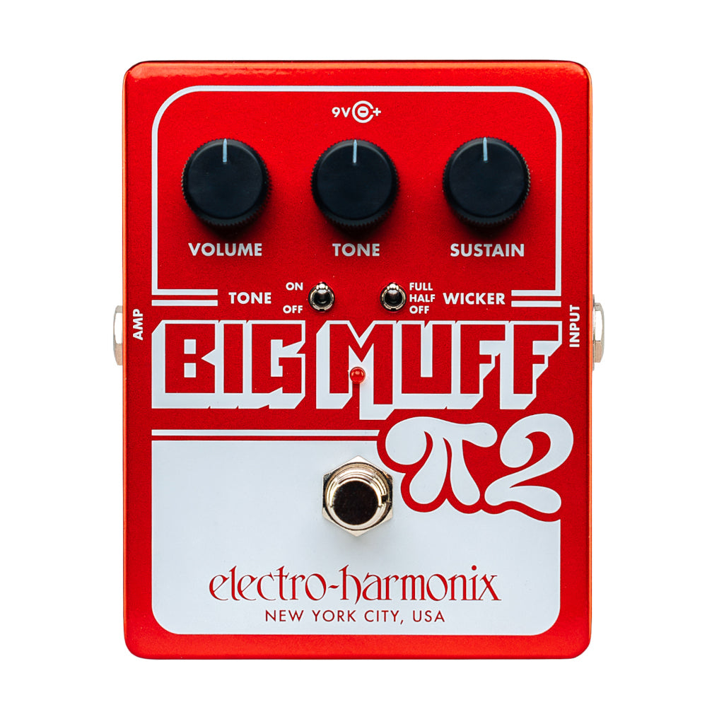 Electro-Harmonix Big Muff Pi 2 with Tone Wicker Dual Op-Amp Fuzz Pedal