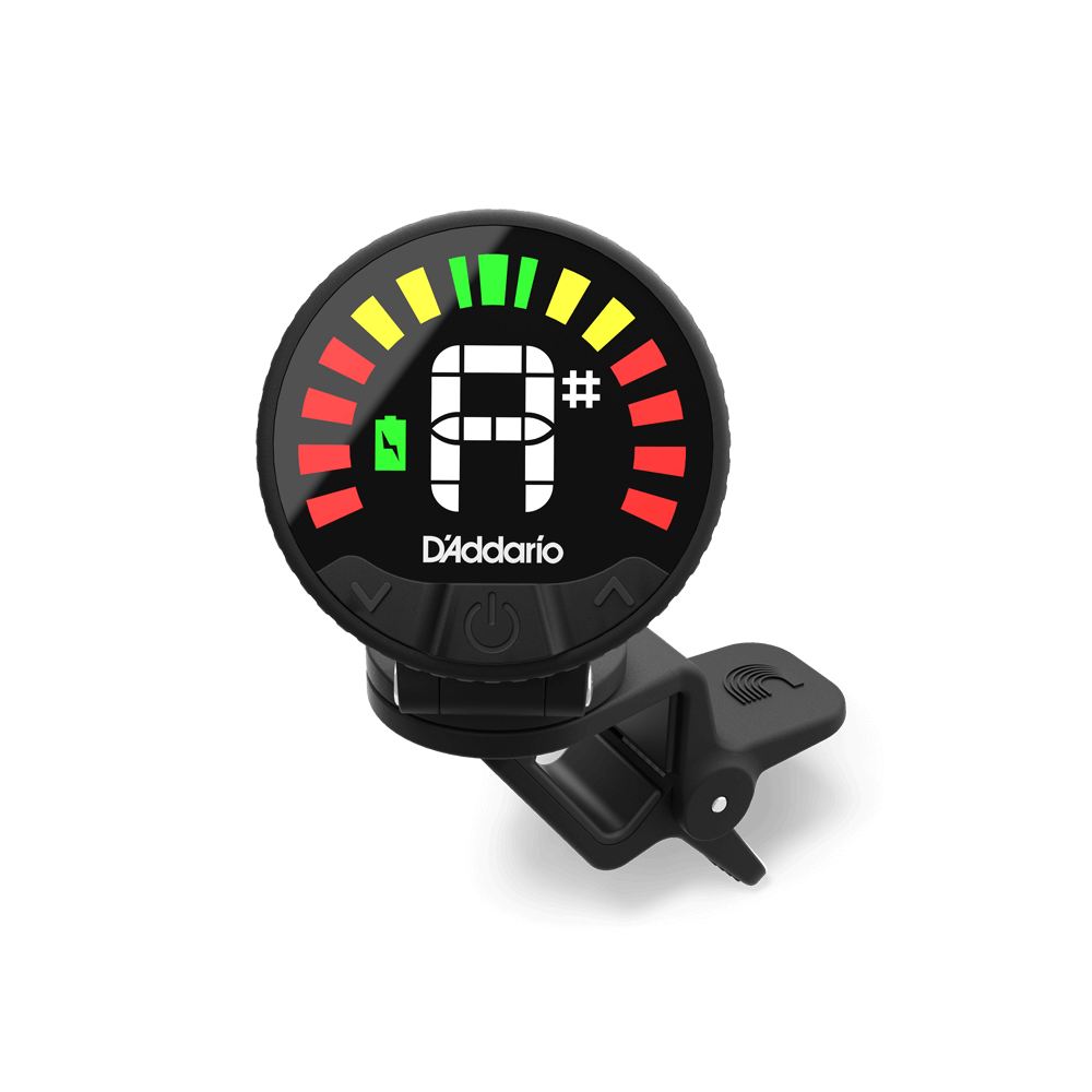 D'Addario PW-CT-26 Nexxus 360 Rechargeable Clip-On Tuner - Black