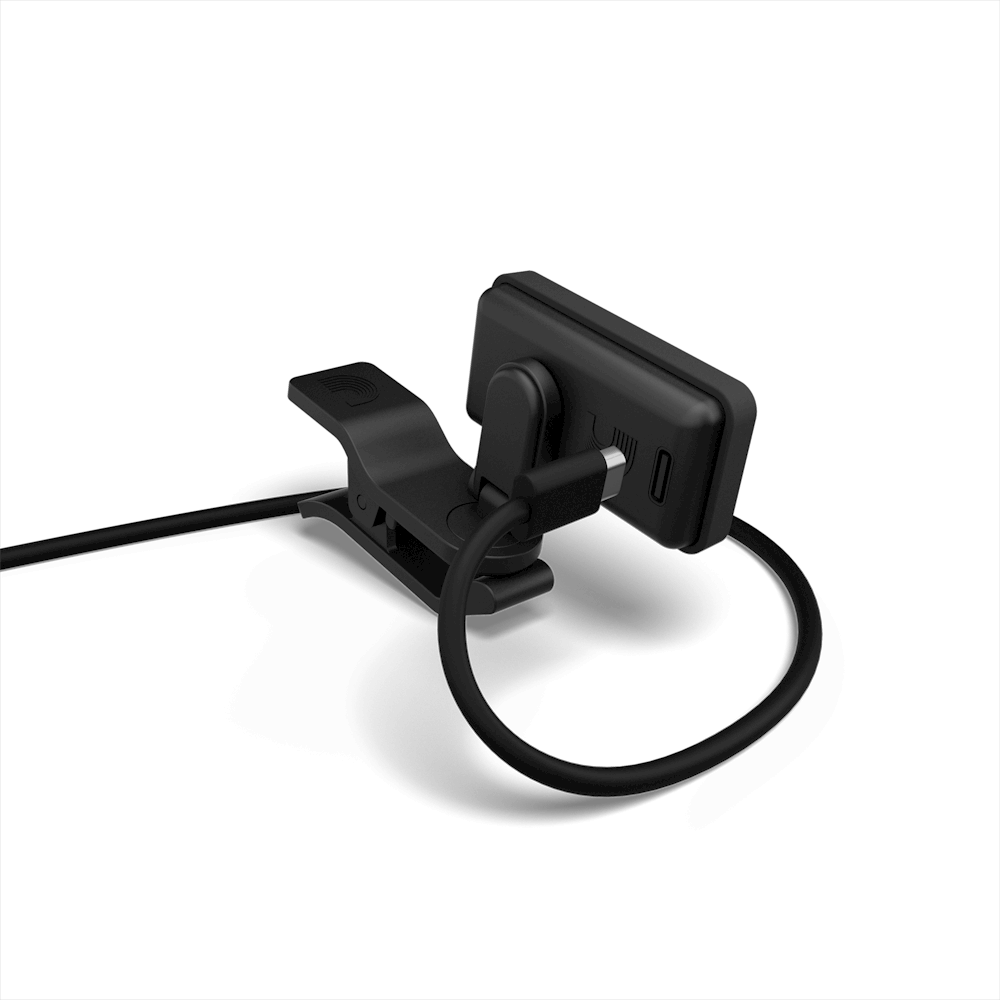 D'Addario PW-CT-27 Eclipse Rechargeable Clip-On Headstock Tuner - Black