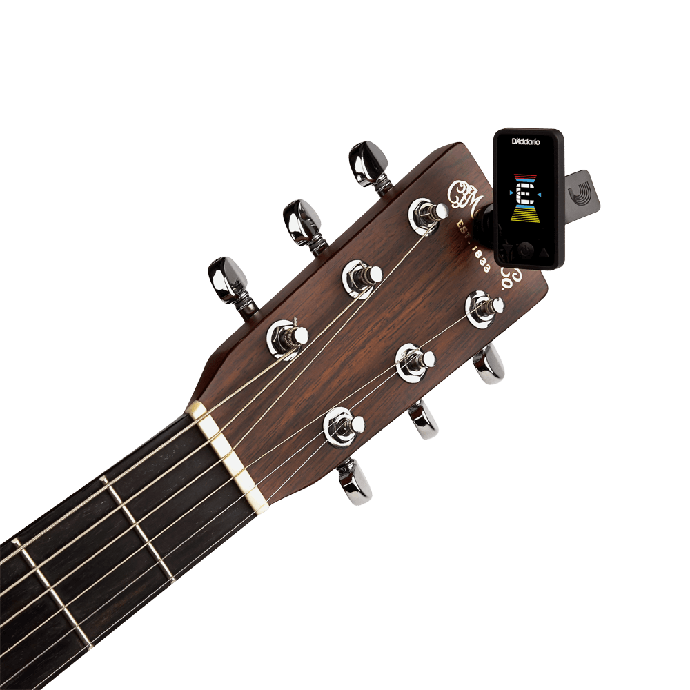 D'Addario PW-CT-27 Eclipse Rechargeable Clip-On Headstock Tuner - Black