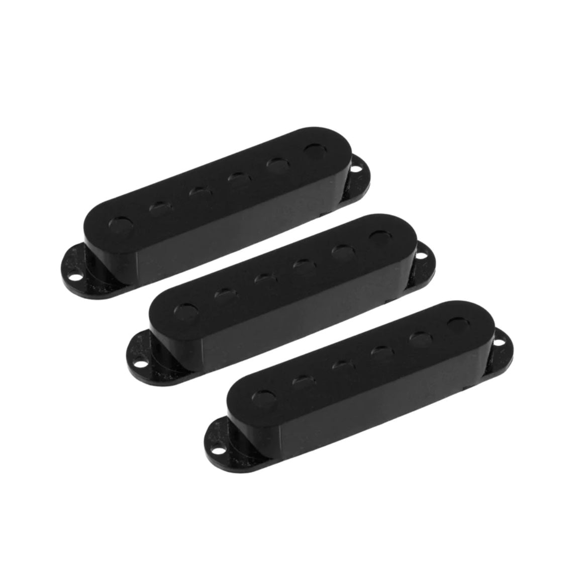 Allparts PC-0406-023 Set of 3 Plastic Pickup Covers for Stratocaster - Black