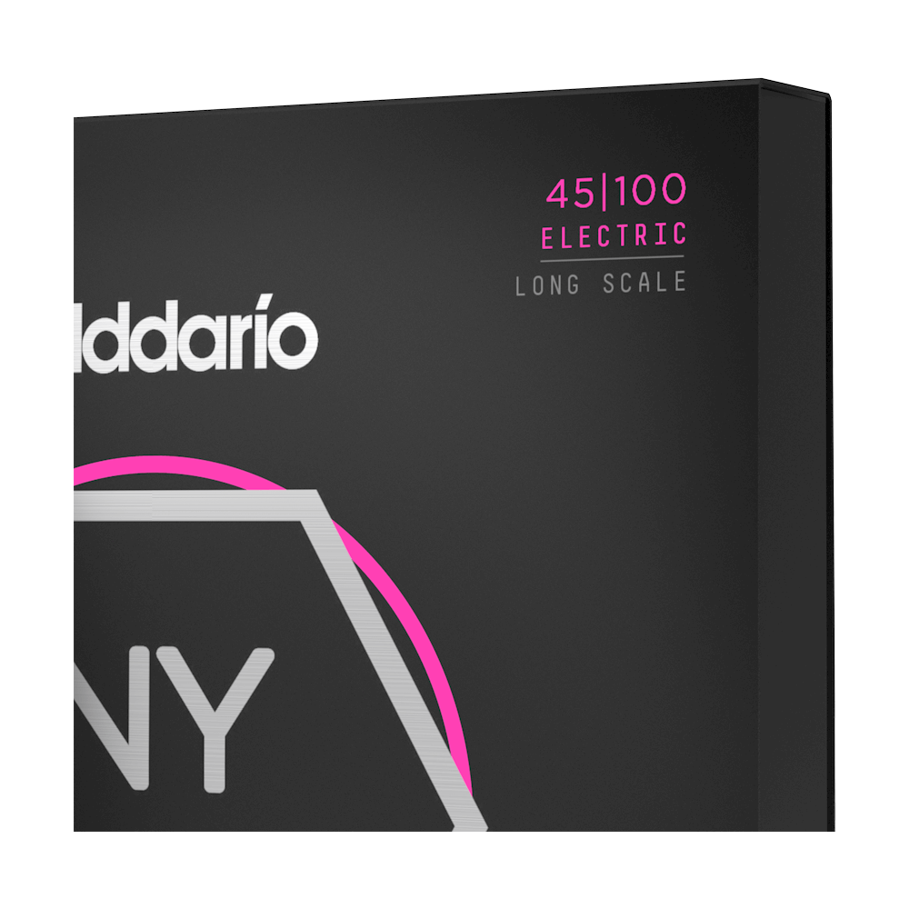 D'Addario NYXL45100 Nickel Wound Long Scale Bass Guitar Strings, Regular Light  45-100