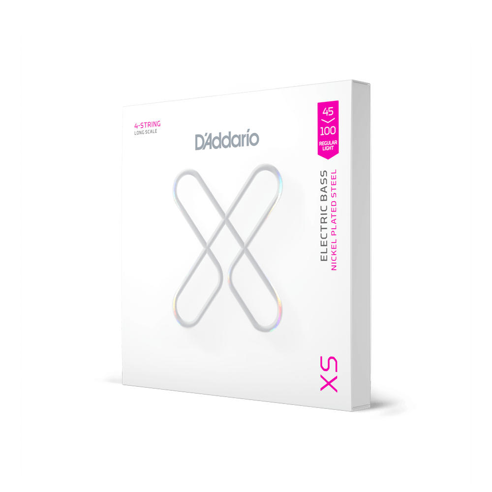 D'Addario XSB45100 Regular Light Coated Bass Strings (45-100)