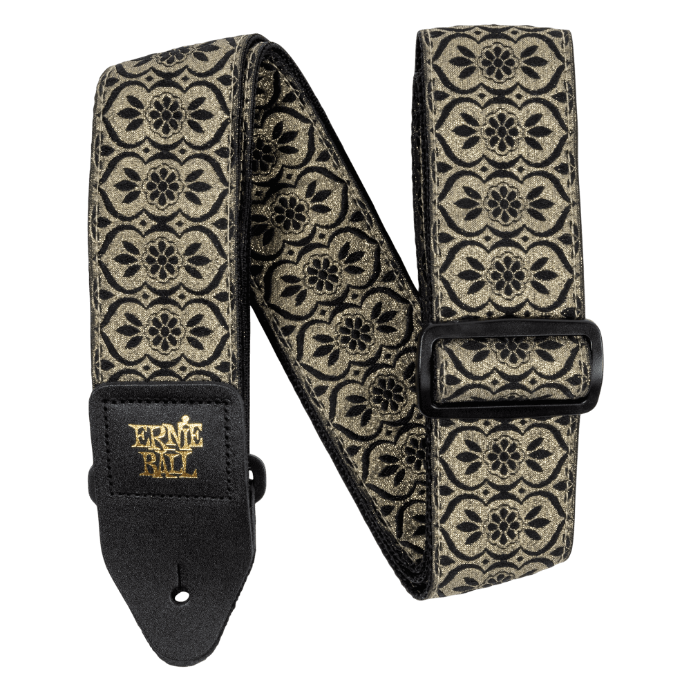 Ernie Ball P05628 Classic Jacquard Guitar Strap/Bass Strap - Golden Garden