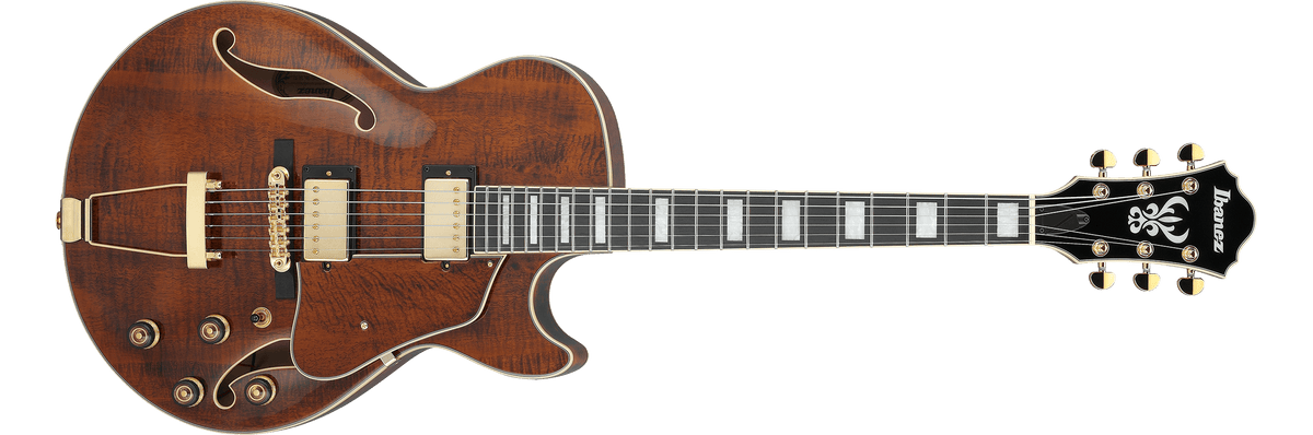 Ibanez AG95MG Artcore Expressionist Series Semi-Hollow Electric Guitar - Dark Amber