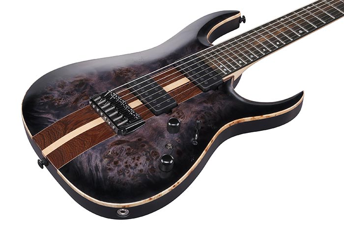 Ibanez RGA217P1PB Premium 7 String Electric Guitar - Deep Twilight Burst Low Gloss