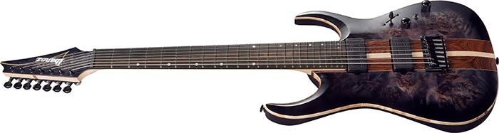 Ibanez RGA217P1PB Premium 7 String Electric Guitar - Deep Twilight Burst Low Gloss