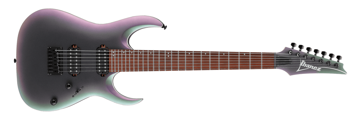 Ibanez RGA742EX RGA Standard 7 String Electric Guitar - Black Aurora Burst Matte