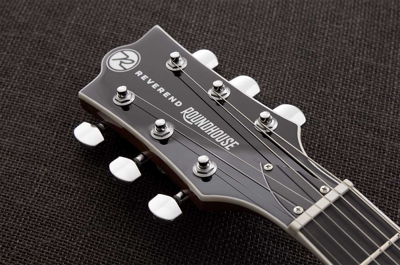 Reverend Set-Neck Series Roundhouse Air HH Left Handed Electric Guitar - Metallic Bordeaux