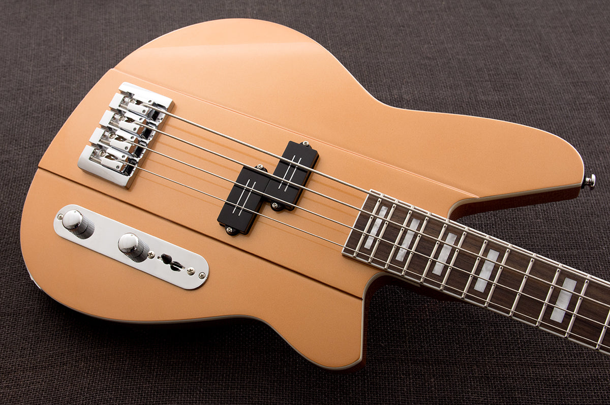 Reverend Set-Neck Series Sentinel Short Scale Electric Bass - Metallic Copper
