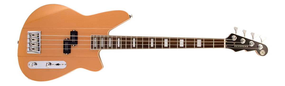 Reverend Set-Neck Series Sentinel Short Scale Electric Bass - Metallic Copper