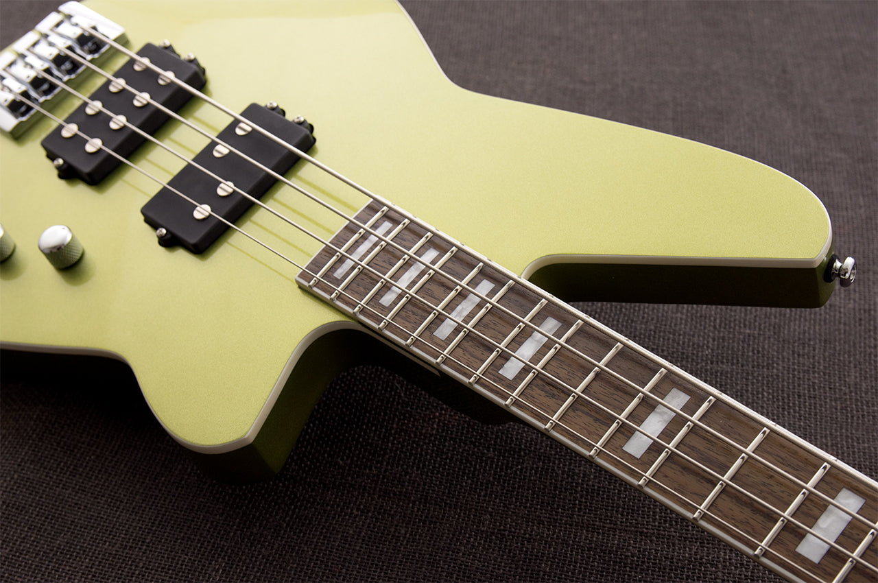 Reverend Set-Neck Series Thundergun Special Electric Bass - Metallic Limeade