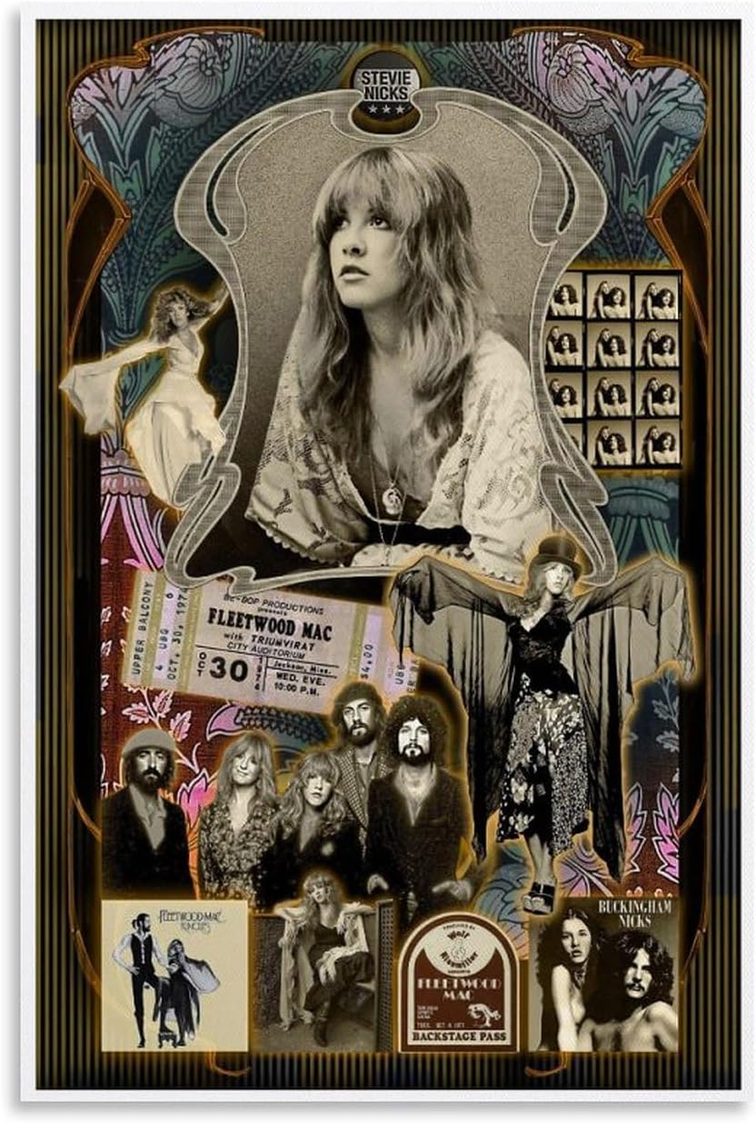 Fleetwood Mac Stevie Nicks Montage - 24x36 Poster