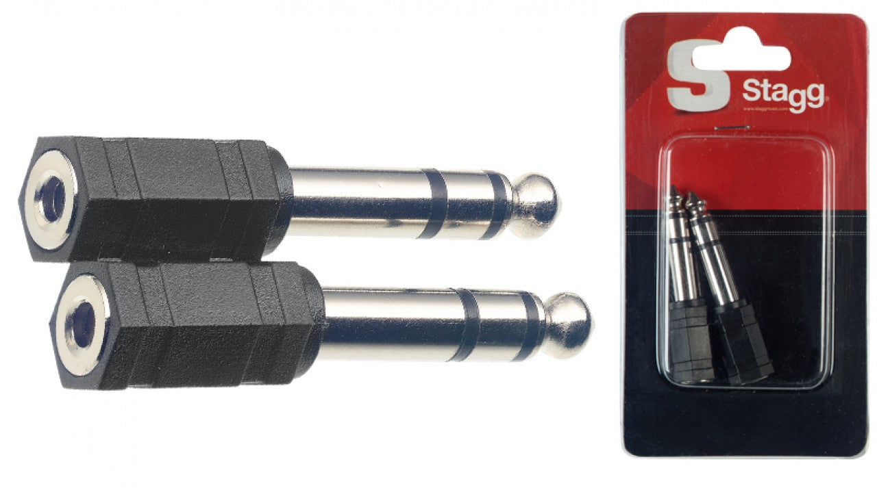 Stagg 2 Stereo Mini to 1/4 Inch Adapter AC-PMSJFSH
