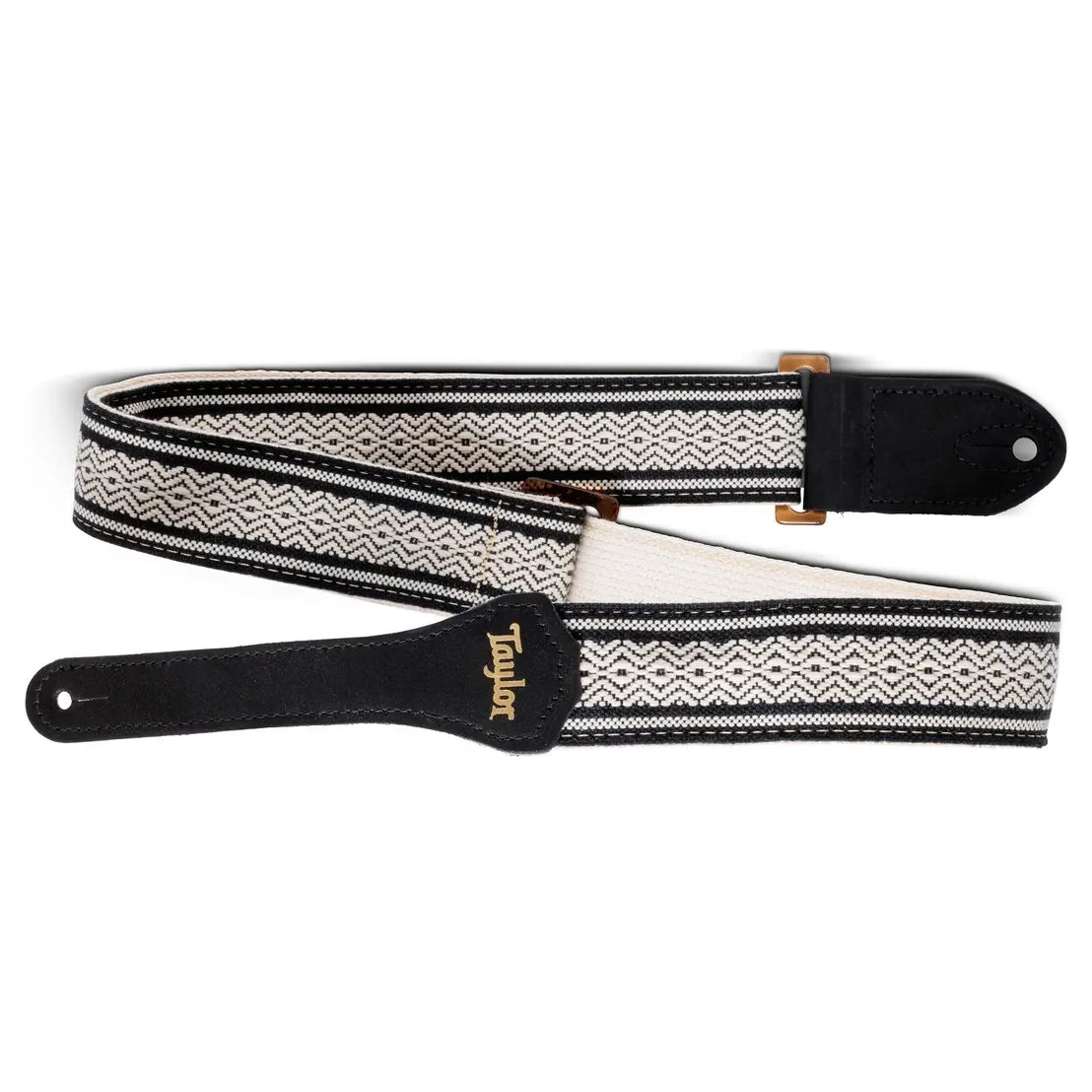 Taylor Academy 2" Cotton Jacquard Guitar Strap - White/Black