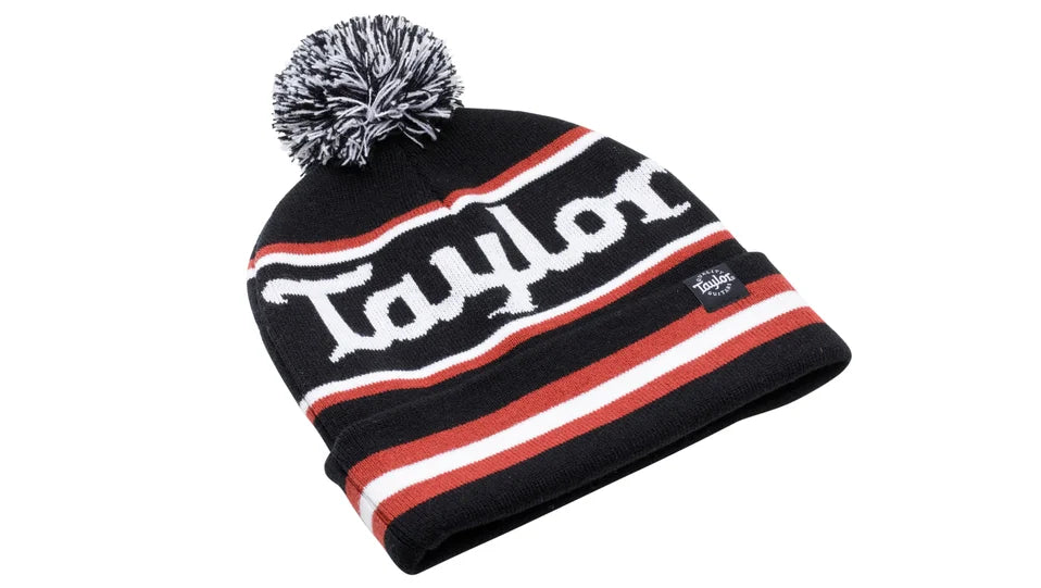 Taylor Pom Beanie - Intarsia Knit