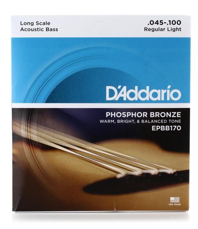 D'Addario EPBB170 Phosphor Bronze Acoustic Long Scale Bass Strings .045-.130