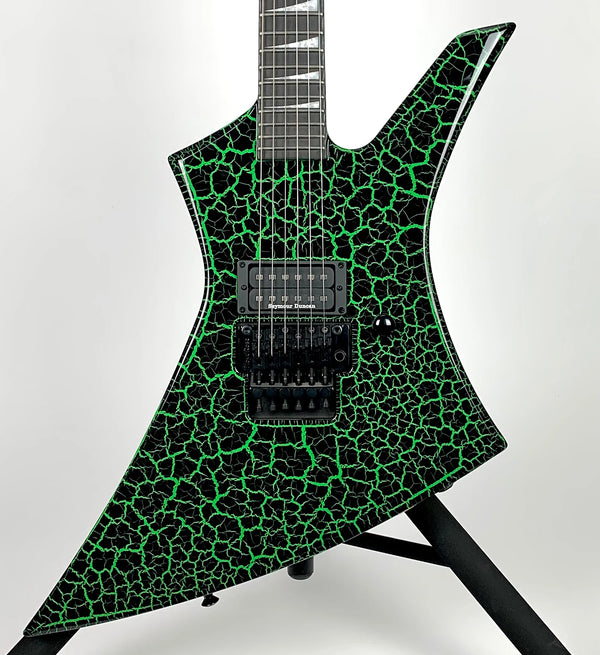 Used Jackson Pro Series Brandon Ellis Signature Kelly - Green Crackle  w/Ebony FB 885978762477