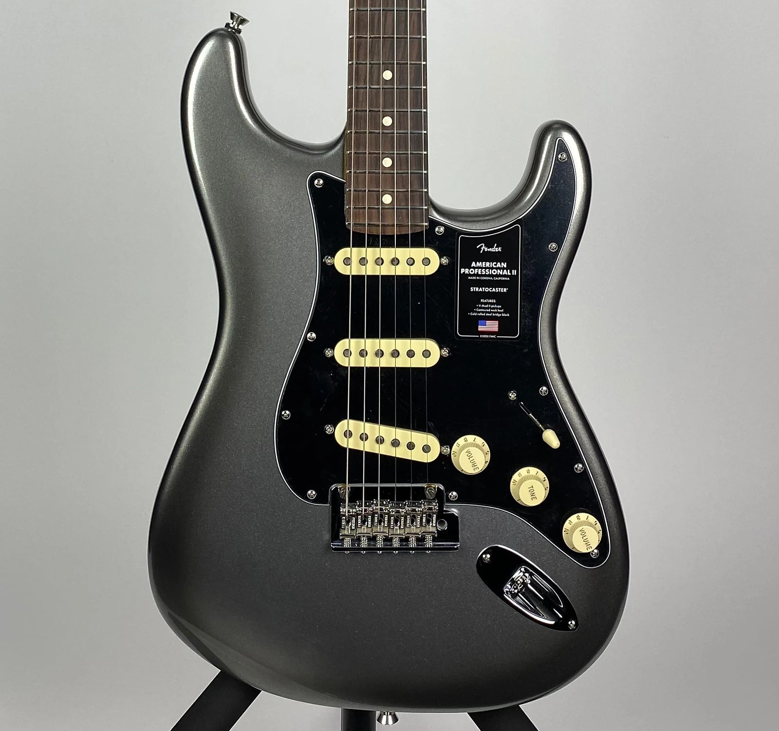 USED Fender American Professional II Stratocaster with Rosewood Fingerboard - Mercury