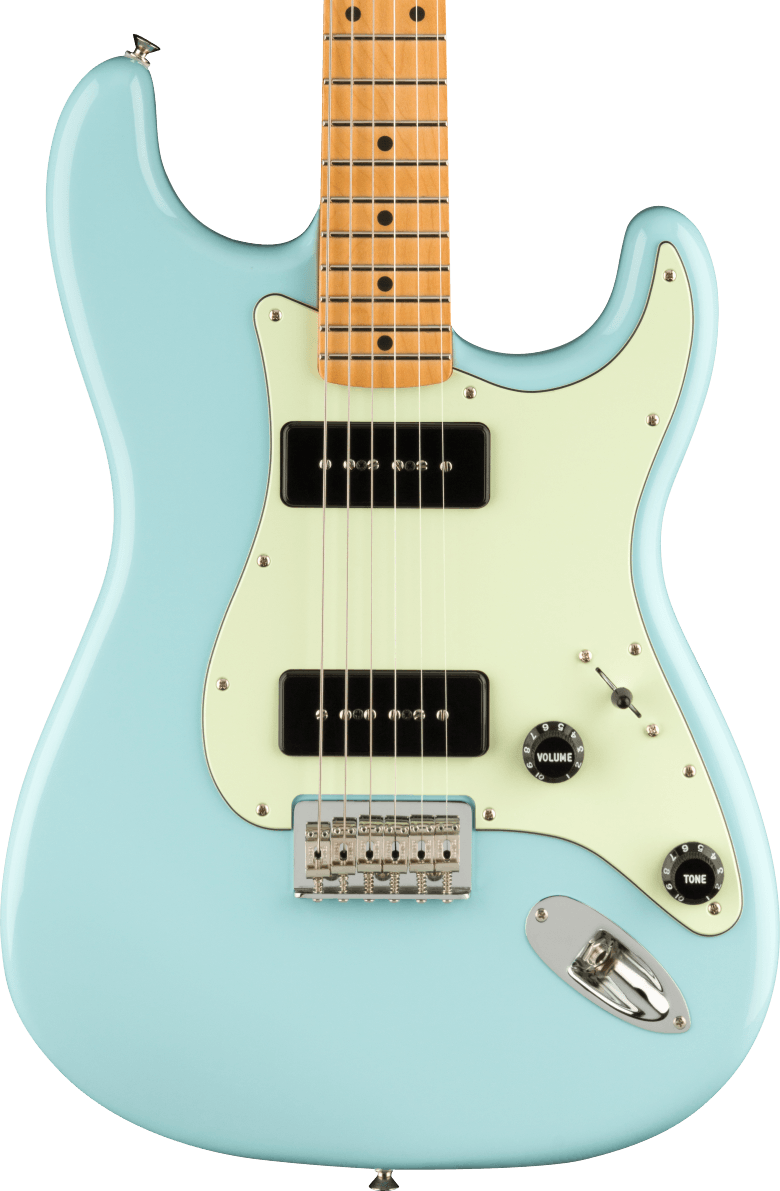 USED - Fender Noventa Stratocaster with Maple Fingerboard - Daphne Blue