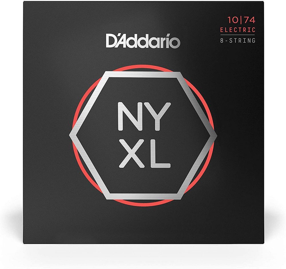 D'Addario NYXL Light Top/Heavy Bottom 8-String Set (10-74)