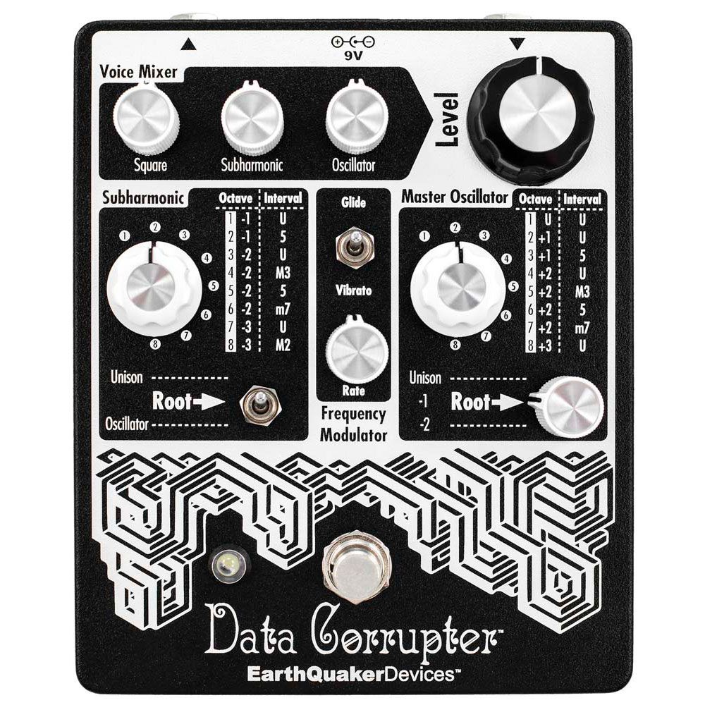 EarthQuaker Devices Data Corrupter Modulated Monophonic Harmonizing PLL Guitar Pedal