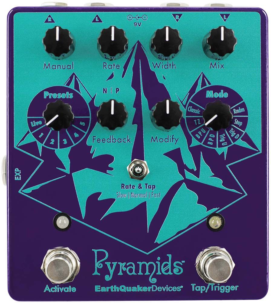 EarthQuaker Devices Pyramids Stereo Flanging Device Guitar Pedal