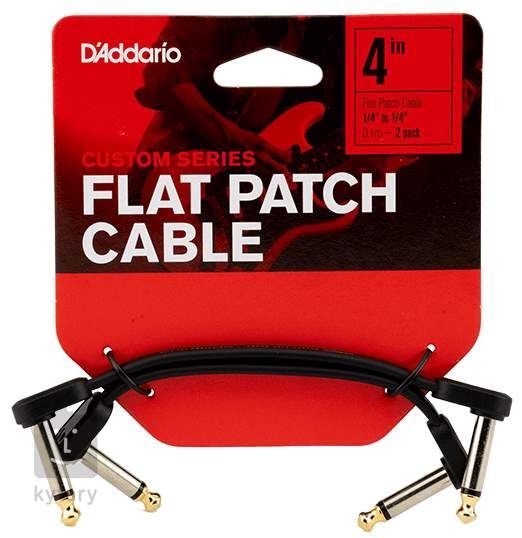 PW 4" Flat Patch Cable 2pk