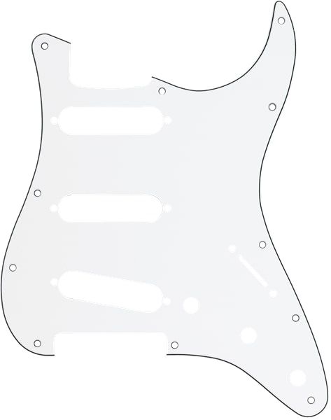 Fender 11-Hole Strat 3-Ply PG WT