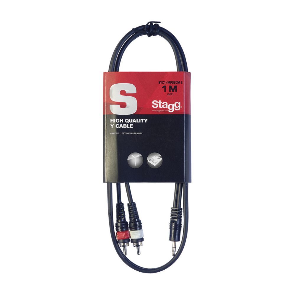 Stagg Splitter Mini/RCA - 3ft