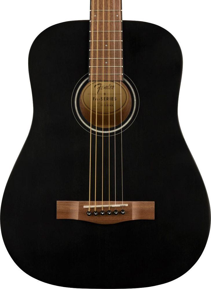 Fender FA-15 Steel 3/4 Sized Acoustic with Walnut Fingerboard - Black