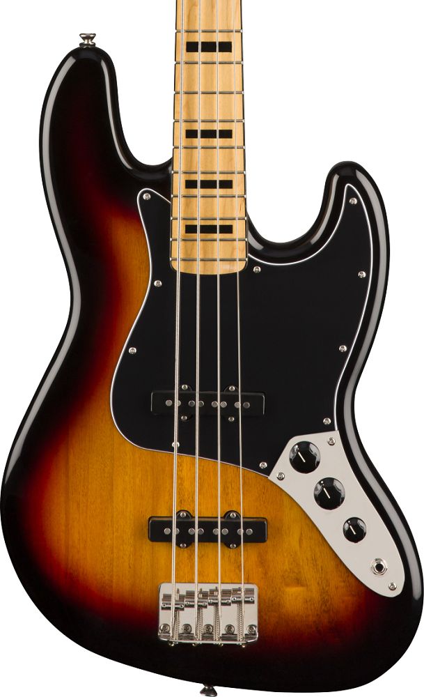 Squier Classic Vibe 70s Jazz Bass with Maple Fingerboard - 3-Color Sunburst
