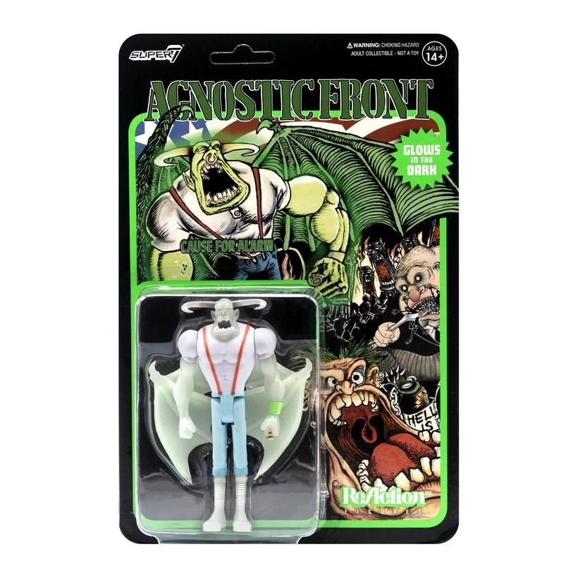 Super7 - Agnostic Front ReAction Figure - Eliminator GLOW IN THE DARK - 3.75&quot; Action Figure