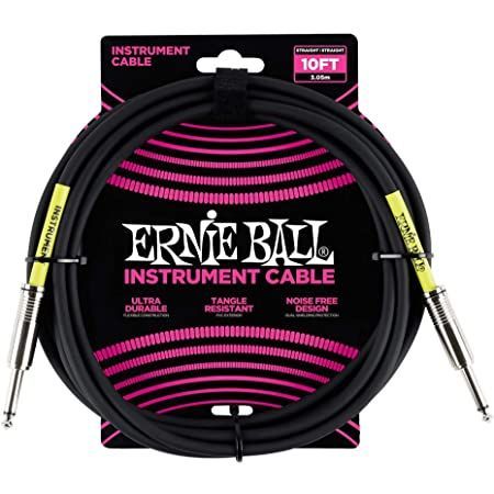 Ernie Ball Straight/Straight Cable Black - 10'