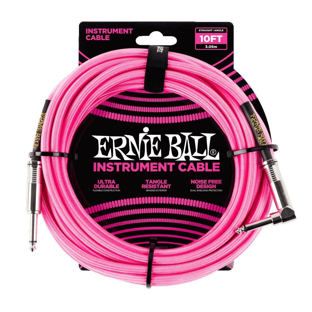 Ernie Ball 10' Braided PINK