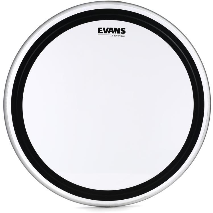Evans 24" EMAD2 Clear Bass Head