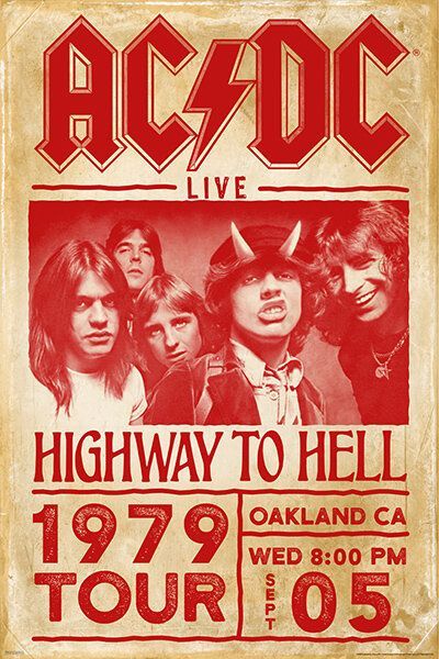 AC/DC 1979 Tour - 24"x36" Poster