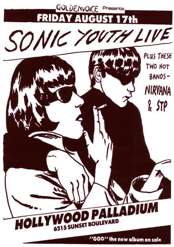 Sonic Youth - Hollywood - 24"x36" Poster
