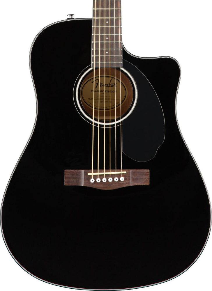 Fender CD-60SCE Dreadnought Acoustic/Electric with Walnut Fingerboard - Black