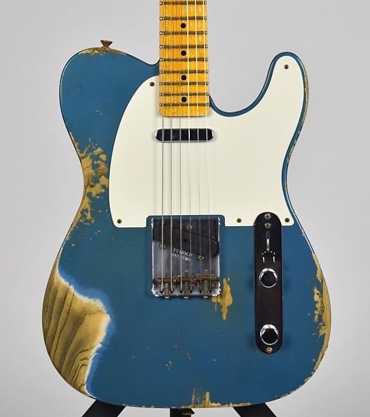 Fender Custom Shop Limited Edition '58 Telecaster Heavy Relic with Maple Fingerboard - Lake Placid Blue