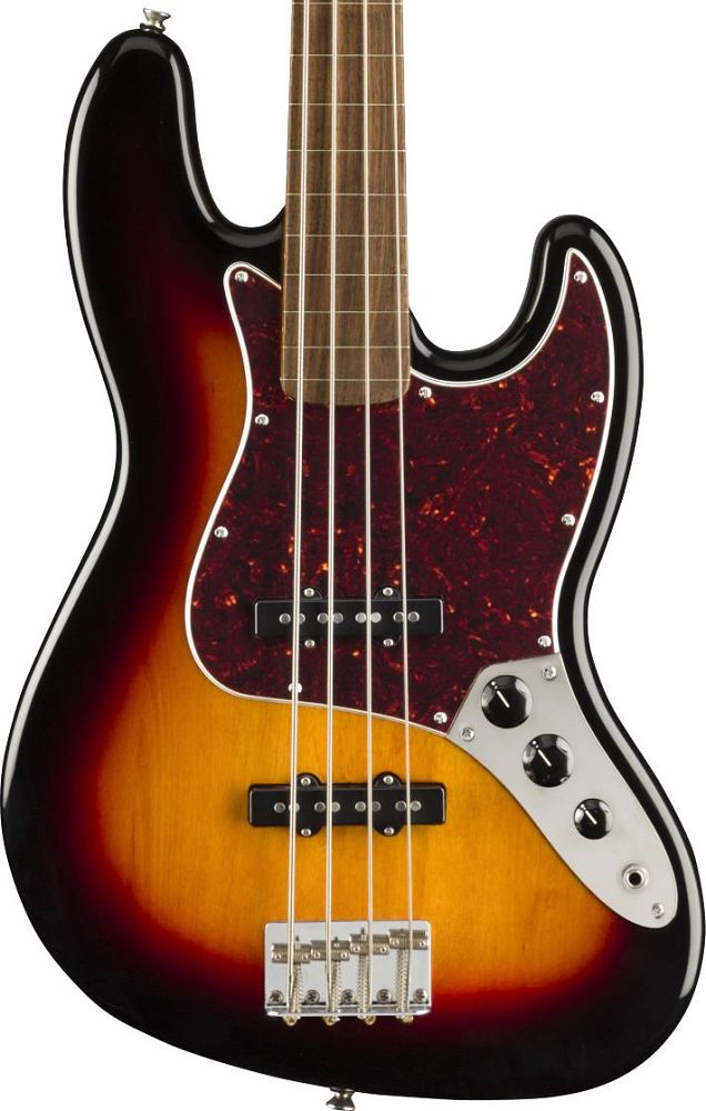 Squier Classic Vibe 60s Fretless Jazz Bass 3 Tone Sunburst