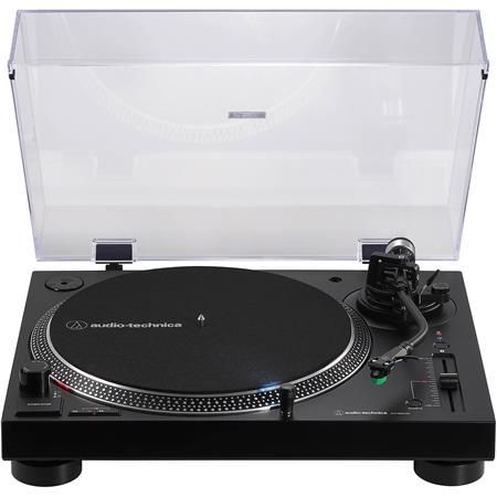 Audio Technica AT-LP120XBT-USB-BK Bluetooth Wireless USB Turntable - Direct Drive - Manual (Black) (Bluetooth, Black, Built-In Preamp, Direct Drive, With USB)