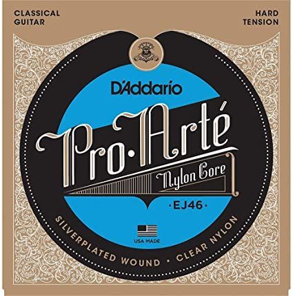 D'Addario EJ46 ProArte Classical Guitar Strings Nylon Core Hard Tension